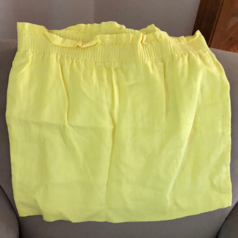 Jcrew yellow skirt